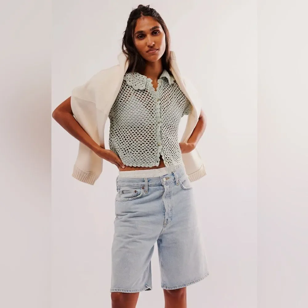 Free People Lily Crochet Top